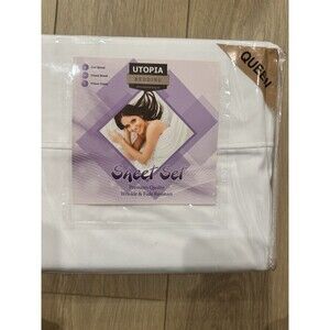 4 Piece Bed Sheet Set Jersey Knit Cotton Soft Stretchy Bed Sheet Utopia Bedding